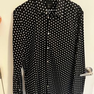 Polka dot dress shirt